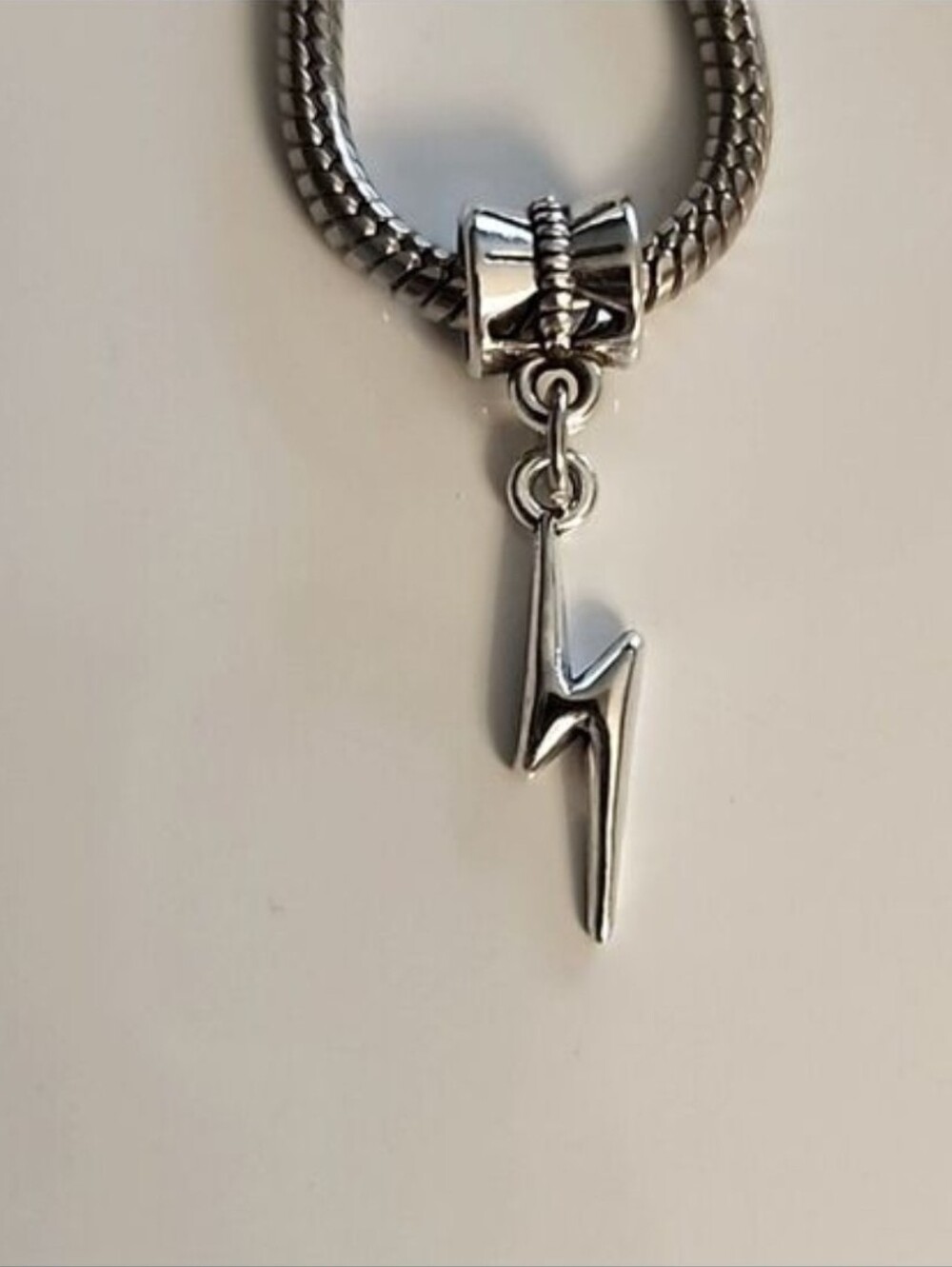 LIGHTNING BOLT Charm for European Style Bracelets Fits Pandora Systems